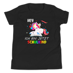 Lustiges T-Shirt "Hey, ich bin jetzt Schulkind! Einschulung" | Kinder Geschenk