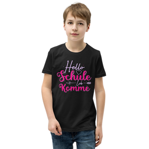 Lustiges T-Shirt "HELLO Schule! Ich komme! Einschulung!" | Einschulungsgeschenk