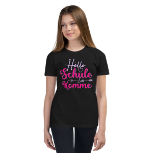 Lustiges T-Shirt "HELLO Schule! Ich komme! Einschulung!" | Einschulungsgeschenk