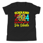 Lustiges T-Shirt "Schulkind 2024 - Ich rocke jetzt die Schule!" | Einschulungsgeschenk