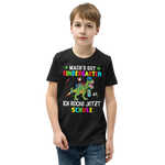 Lustiges T-Shirt "Machs gut Kindergarten, ich rocke jetzt Schule! Einschulung" | Einschulungsgeschenk