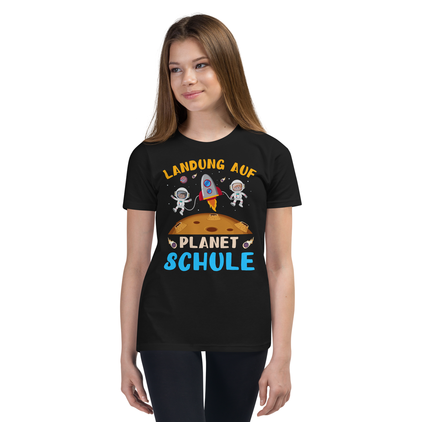 Lustiges T-Shirt "Landung auf Planet Schule! Einschulung" | Einschulungsgeschenk