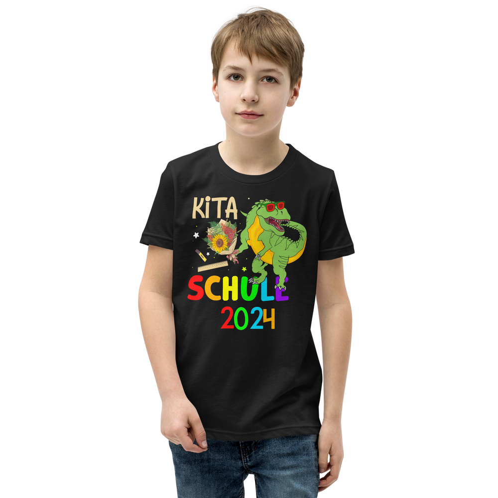 Lustiges T-Shirt "Tschüss Kita! Schule 2024! Einschulung" | Coole Geschenkidee