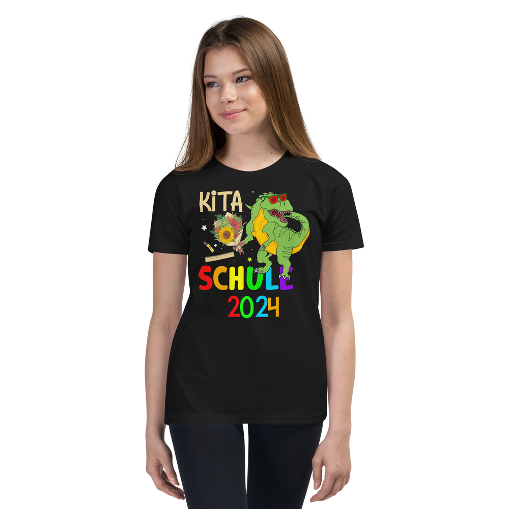 Lustiges T-Shirt "Tschüss Kita! Schule 2024! Einschulung" | Coole Geschenkidee