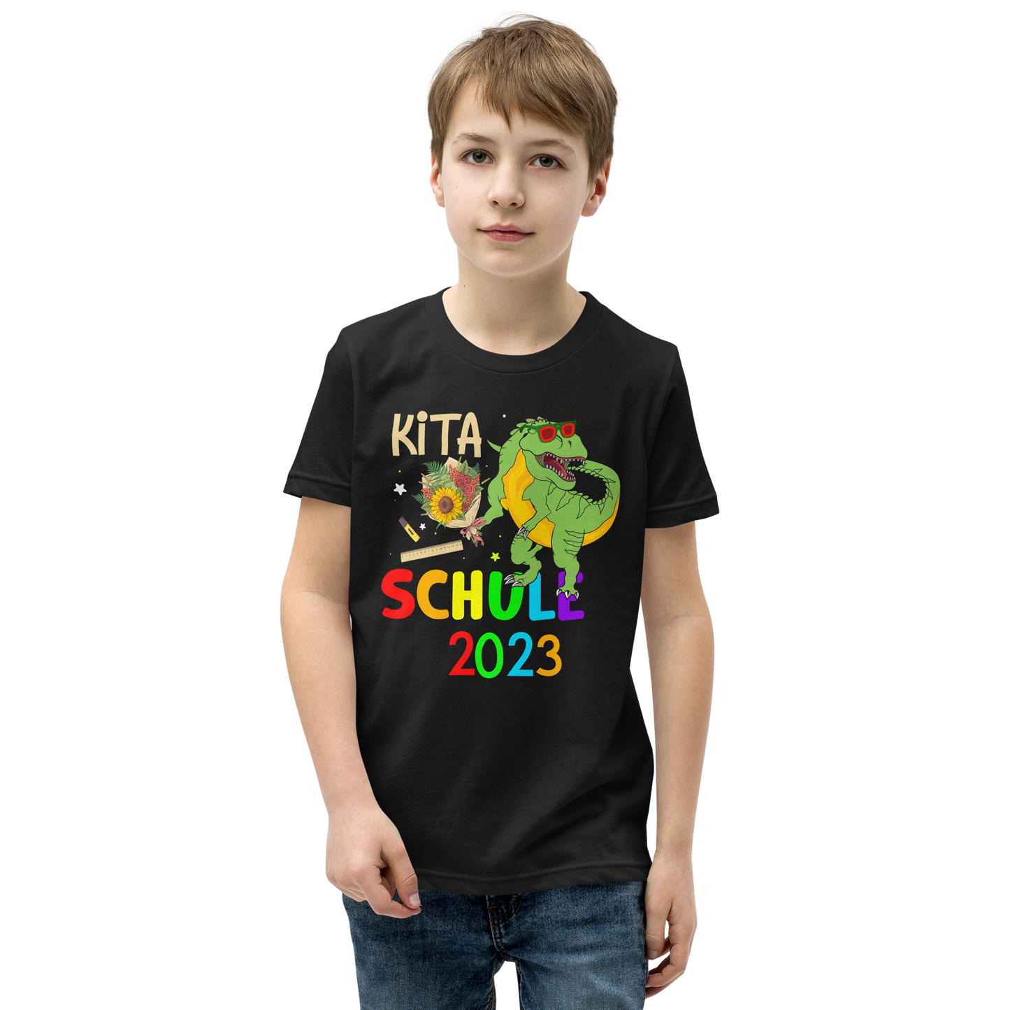 Lustiges T-Shirt "Tschüss Kita! Schule 2023! Einschulung" | Coole Geschenkidee
