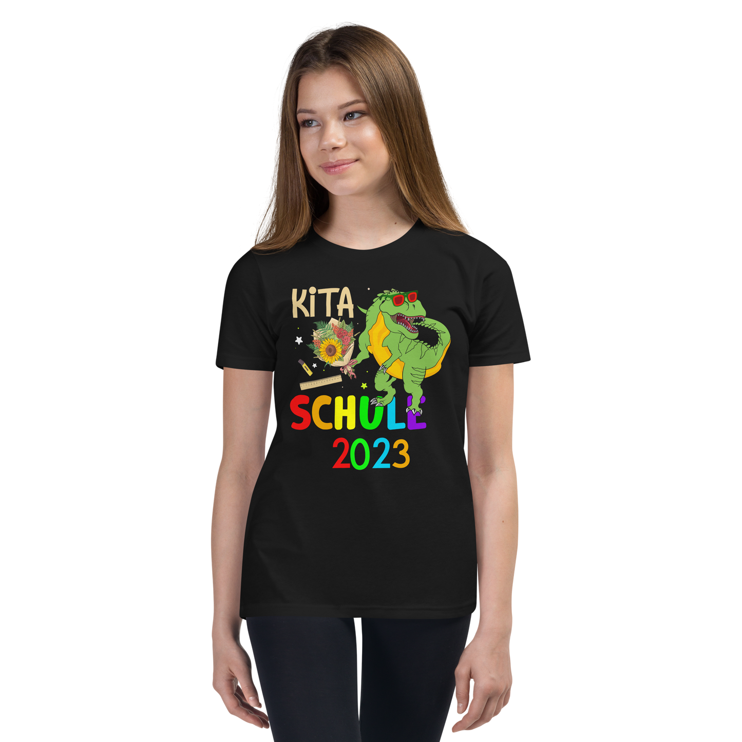 Lustiges T-Shirt "Tschüss Kita! Schule 2023! Einschulung" | Coole Geschenkidee