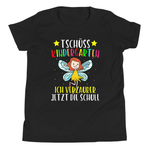 Lustiges T-Shirt "Tschüss Kindergarten, Ich verzauber jetzt die Schule! Einschulung" | Schulkind Geschenk