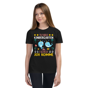 Lustiges T-Shirt "Tschüss Kindergarten 1 Klasse ich komme! Einschulung" | Coole Geschenkidee