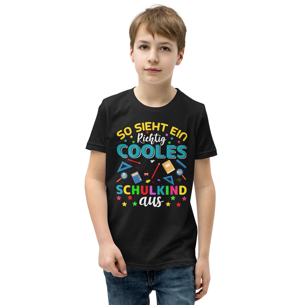 Lustiges T-Shirt "So sieht ein cooles Schulkind aus! Einschulung" | Einschulungsgeschenk