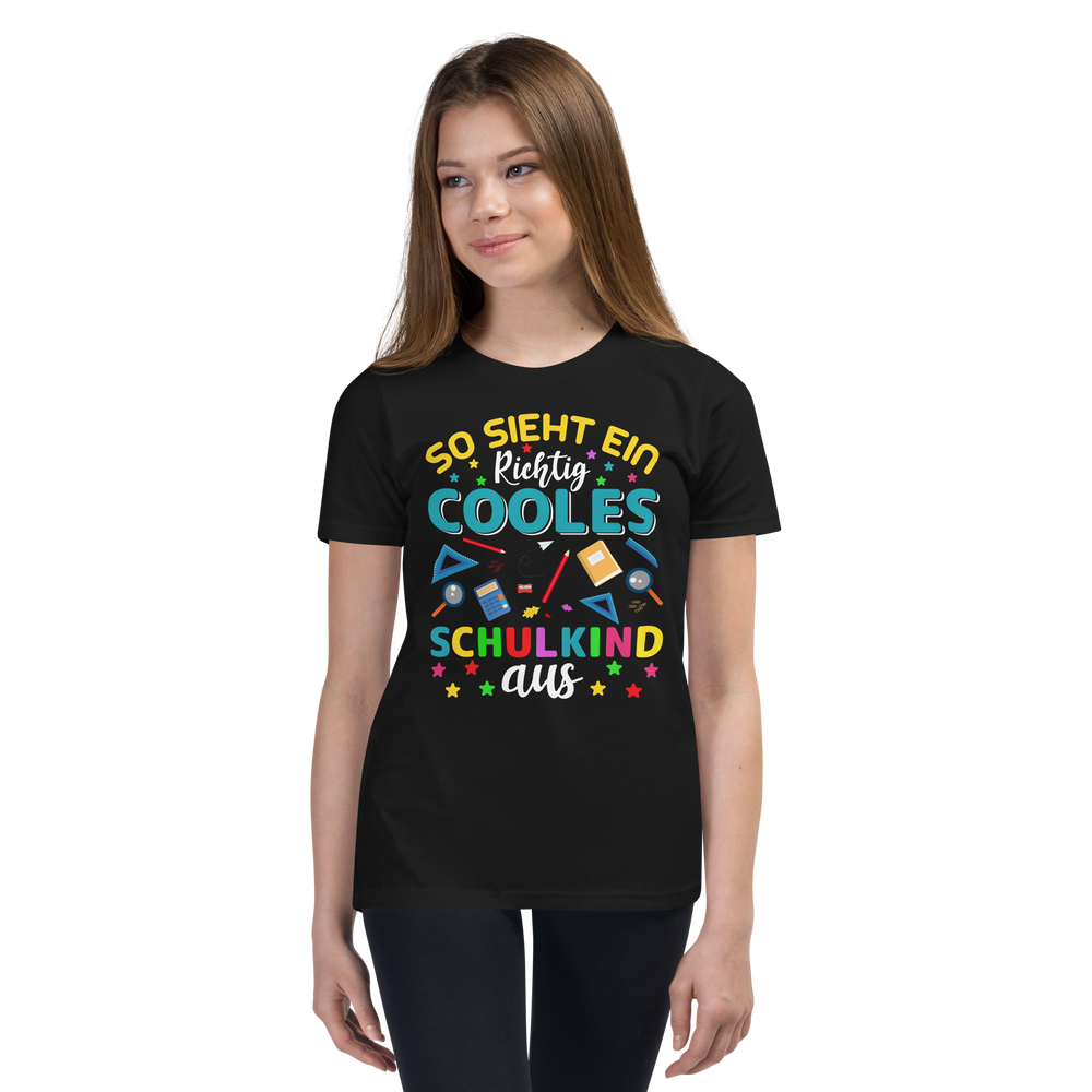 Lustiges T-Shirt "So sieht ein cooles Schulkind aus! Einschulung" | Einschulungsgeschenk