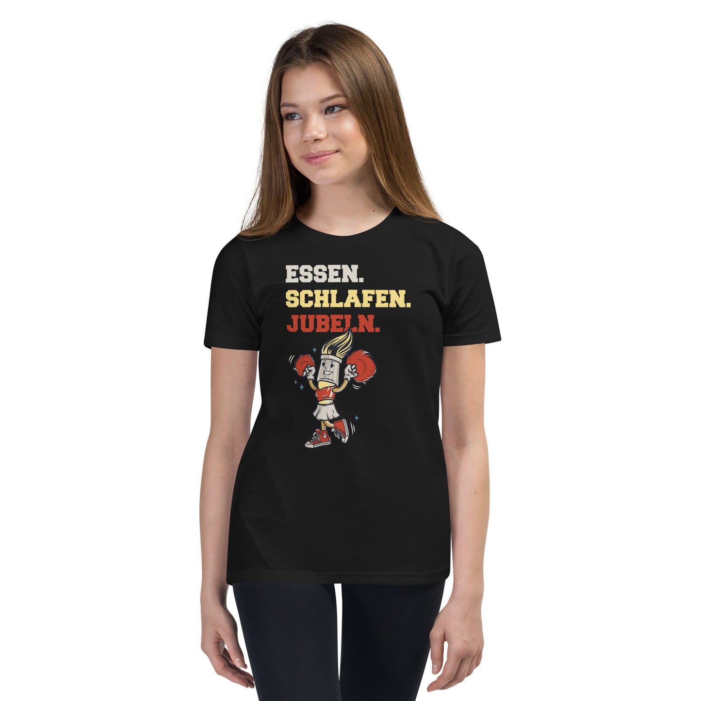 Essen. Schlafen. Jubeln Cheerleading - Dein Lifestyle T-Shirt