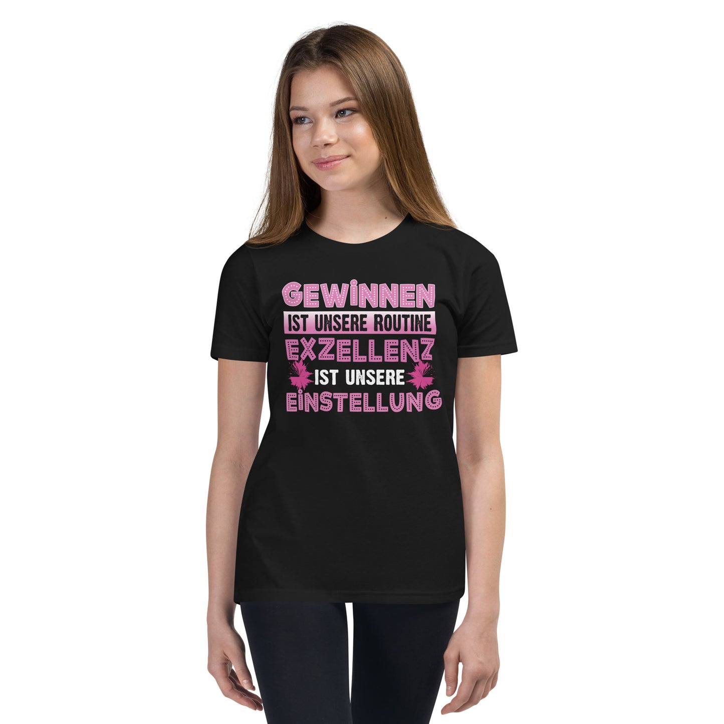 Gewinnen ist unsere Routine. Cheerleading Spruch - Dein Erfolgs-T-Shirt