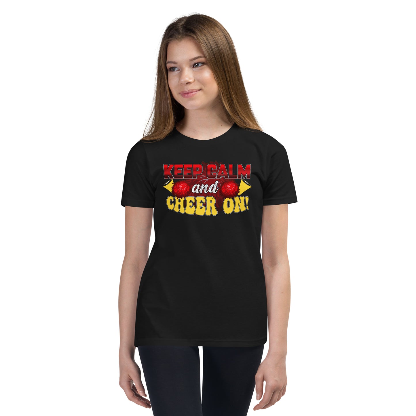 Keep Calm and CHEER ON! Cheerleading Spruch - Dein motivierendes T-Shirt