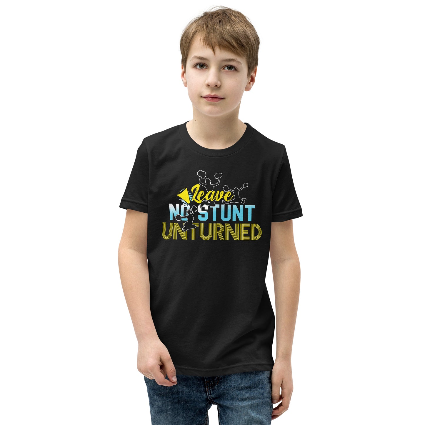 Leave no Stunt unturned. Cheerleader Spruch - Dein motivierendes T-Shirt