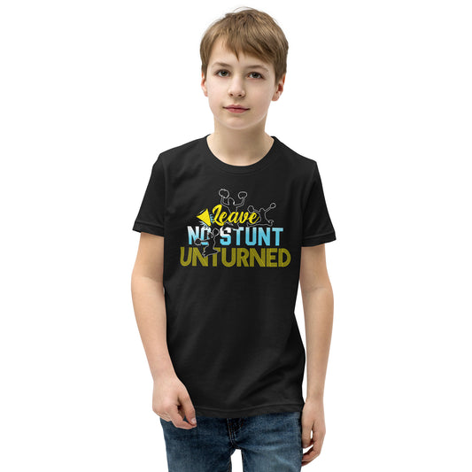 Leave no Stunt unturned. Cheerleader Spruch - Dein motivierendes T-Shirt
