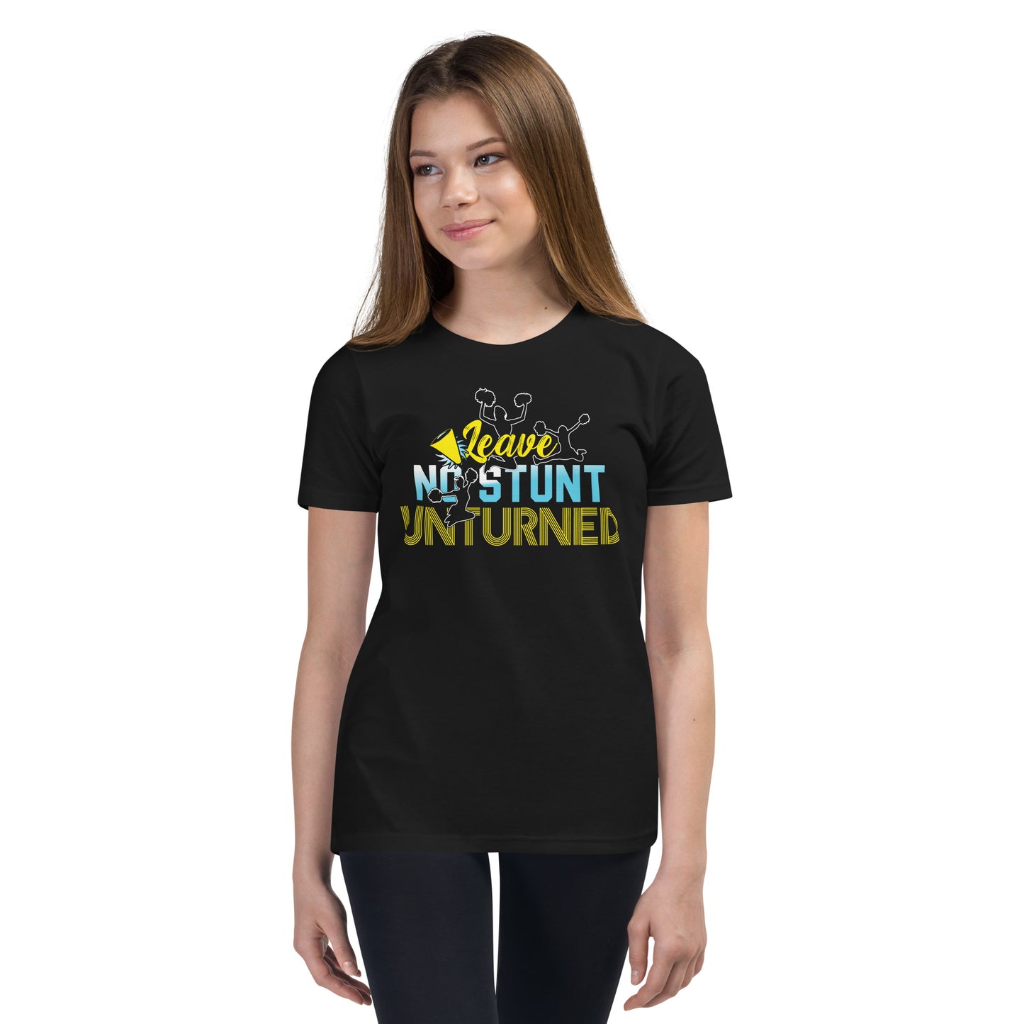 Leave no Stunt unturned. Cheerleader Spruch - Dein motivierendes T-Shirt