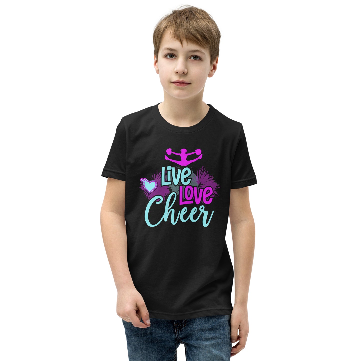 Live! Love! Cheer! Cheerleader - Dein leidenschaftliches T-Shirt
