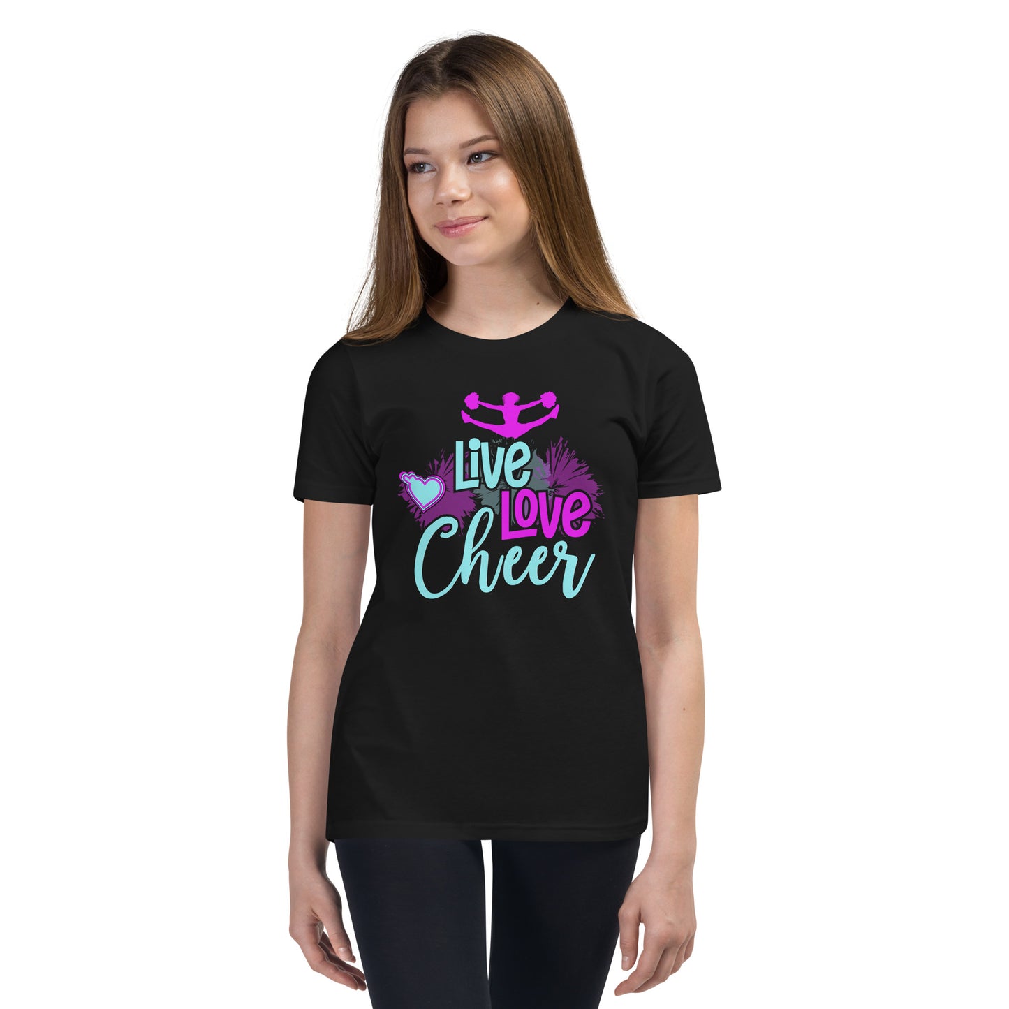 Live! Love! Cheer! Cheerleader - Dein leidenschaftliches T-Shirt