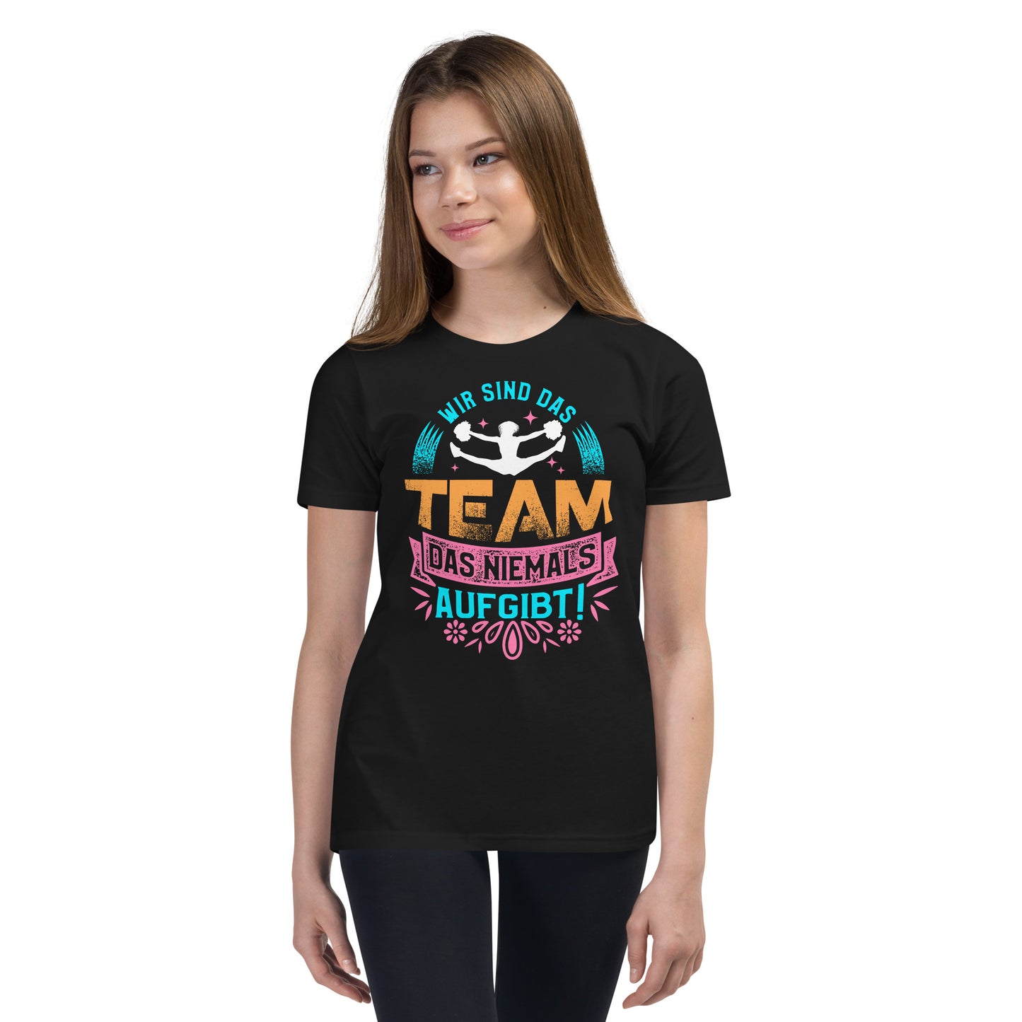 Wir sind das Team, das niemals aufgibt! - Dein Fan-T-Shirt für mitreißendes Cheerleading