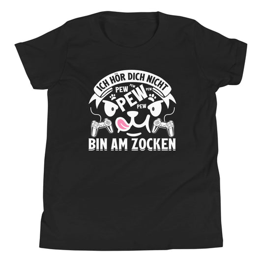 Witziges Gaming T-Shirt für Kinder - Ich hör dich nicht! Bin am Zocken!