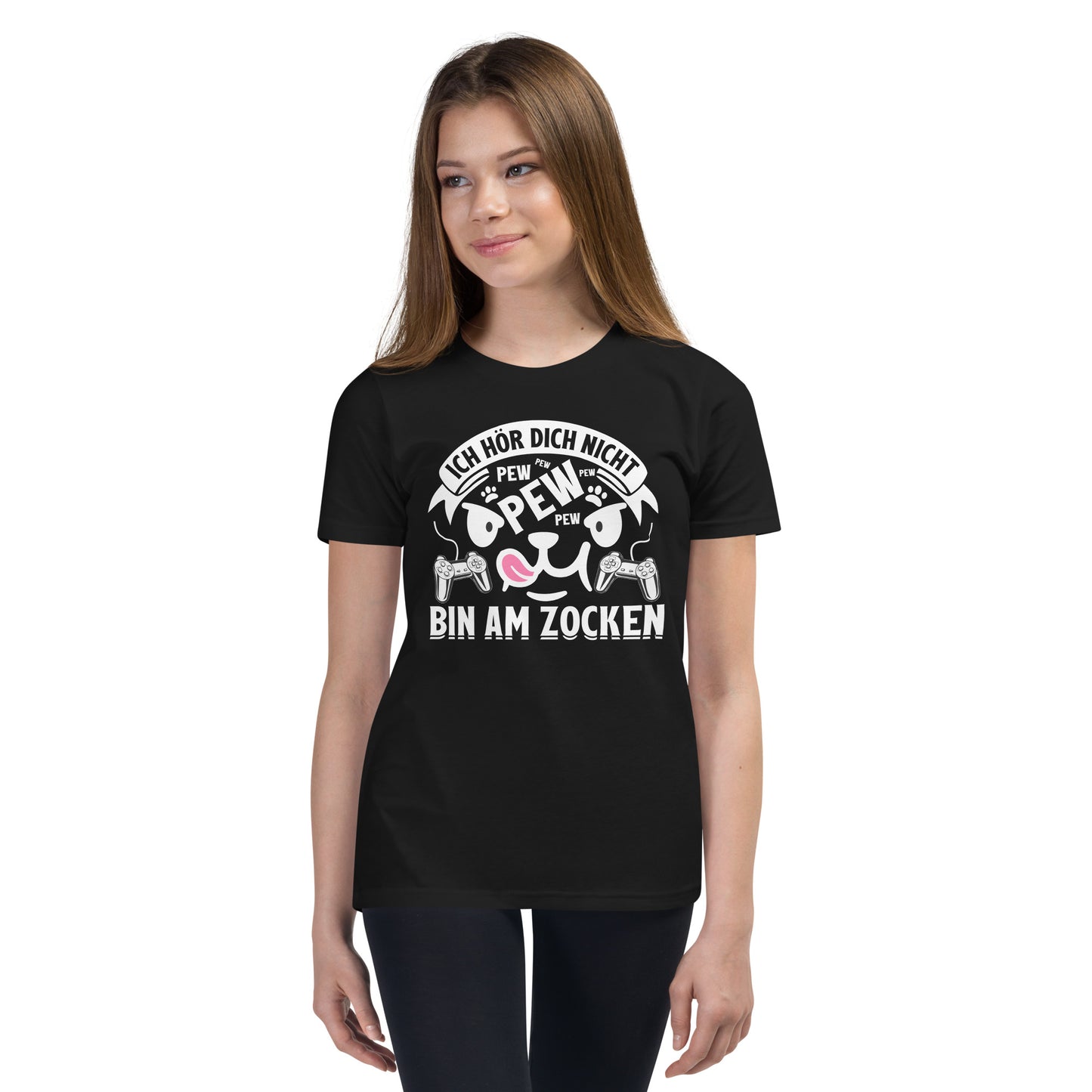 Witziges Gaming T-Shirt für Kinder - Ich hör dich nicht! Bin am Zocken!