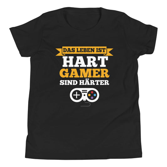 Gamer-Stärke im Fokus: Das Leben ist hart, Gamer sind härter! T-Shirt