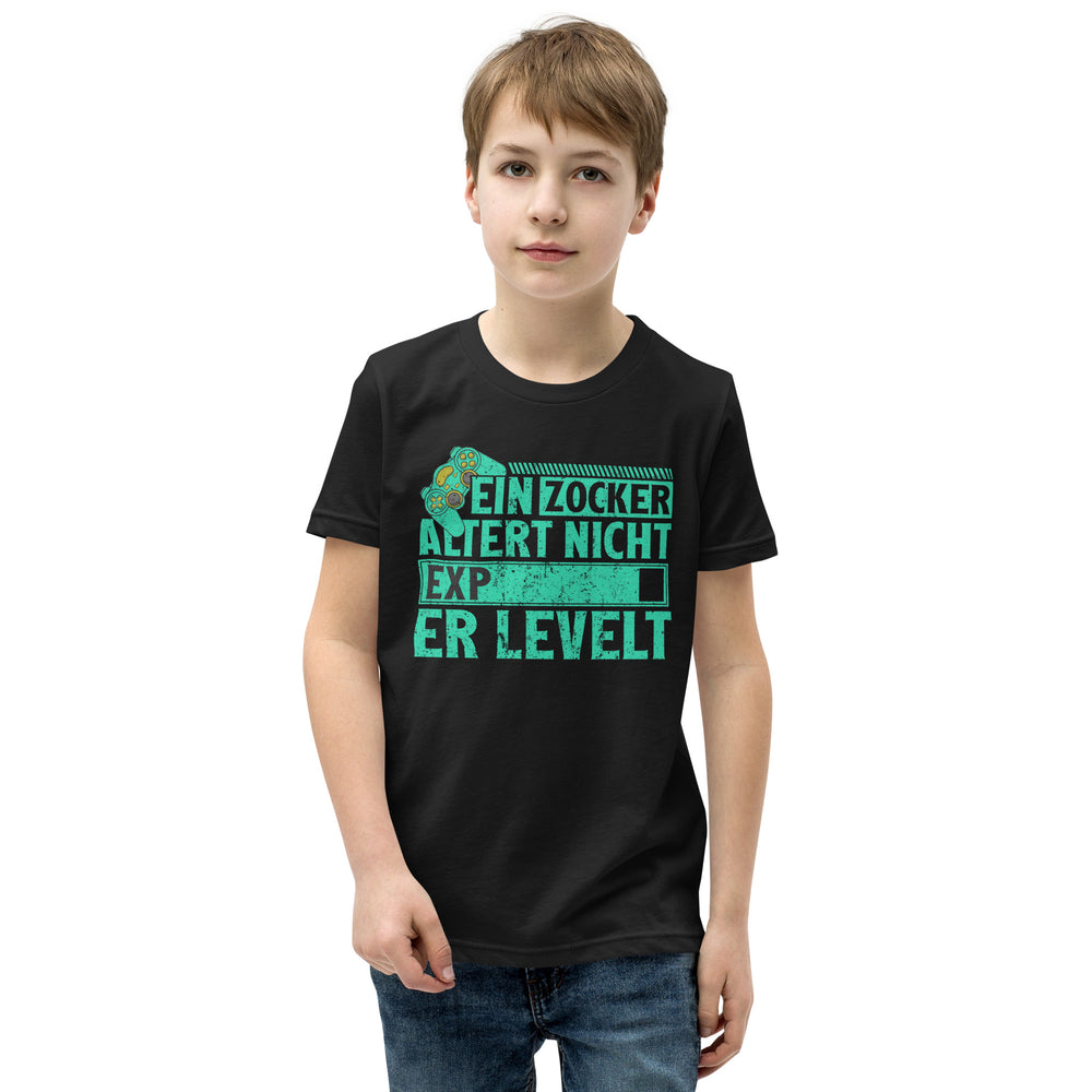 Zocker-Motivation: Ein Zocker altert nicht, er levelt! T-Shirt