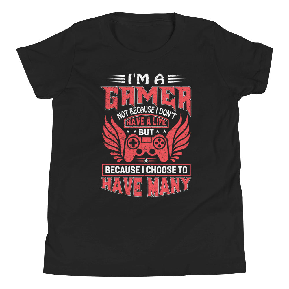 Lebe viele Leben als Gamer: I am a Gamer, and I have many Lifes! T-Shirt