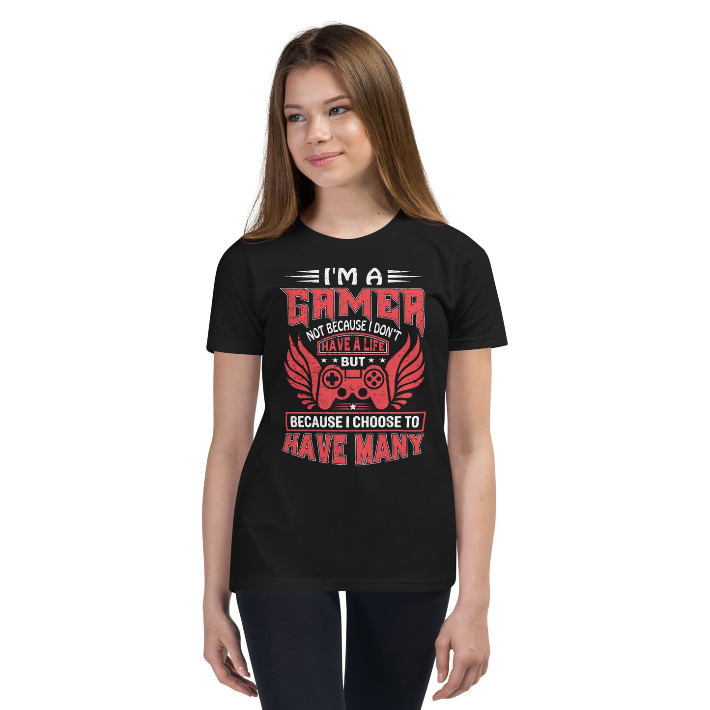Lebe viele Leben als Gamer: I am a Gamer, and I have many Lifes! T-Shirt