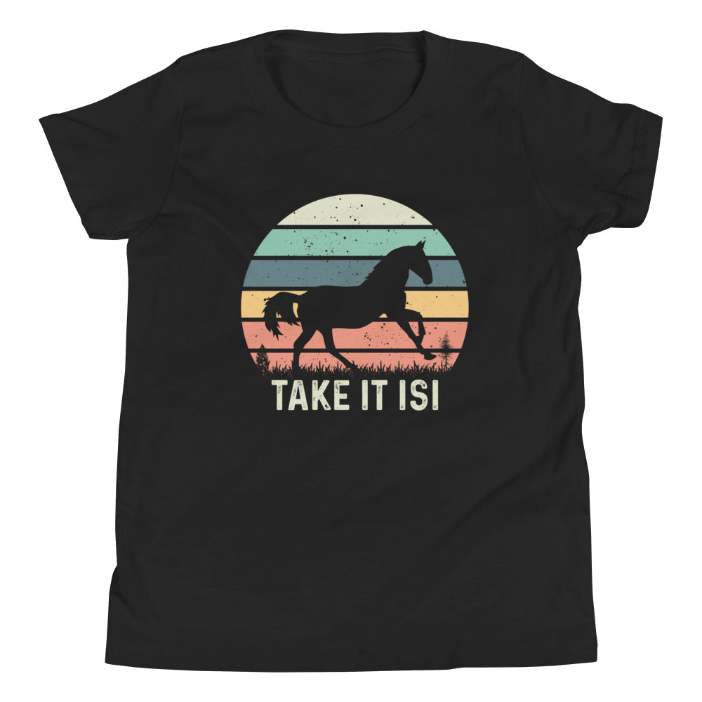 Pferde-Liebe im Fokus: Take it ISI T-Shirt mit Charme!