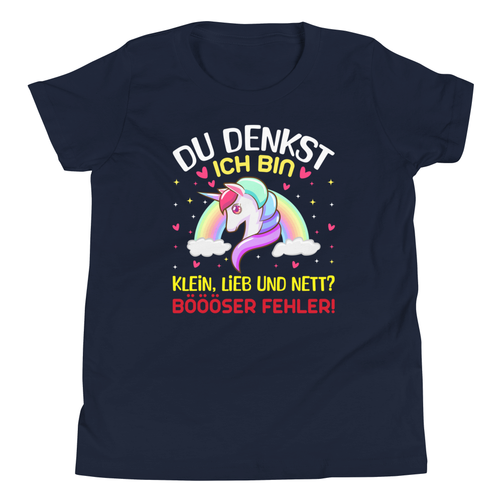 Lustiges T-Shirt "Klein, lieb und nett? BÖSER FEHLER!" | Selbstbewusster Style