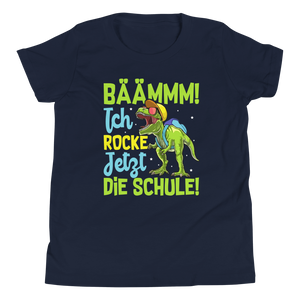 Lustiges T-Shirt "BÄÄMMM ich rocke jetzt die Schule! Einschulung" | Schulkind Geschenk