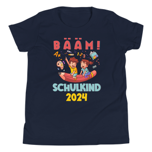 Lustiges T-Shirt "BÄÄM Schulkind 2024 Einschulung" | Coole Geschenkidee