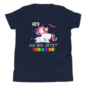 Lustiges T-Shirt "Hey, ich bin jetzt Schulkind! Einschulung" | Kinder Geschenk