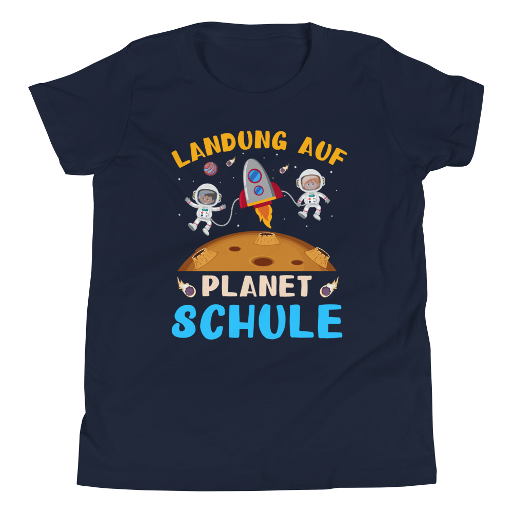 Lustiges T-Shirt "Landung auf Planet Schule! Einschulung" | Einschulungsgeschenk