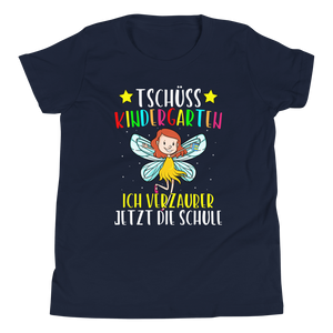 Lustiges T-Shirt "Tschüss Kindergarten, Ich verzauber jetzt die Schule! Einschulung" | Schulkind Geschenk