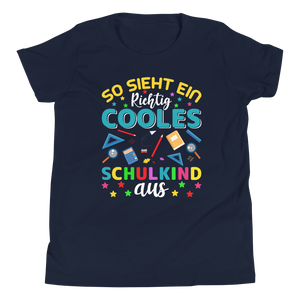 Lustiges T-Shirt "So sieht ein cooles Schulkind aus! Einschulung" | Einschulungsgeschenk