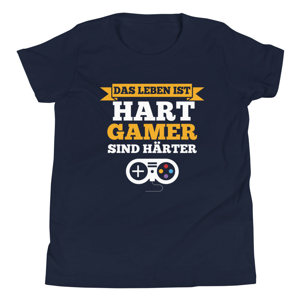Gamer-Stärke im Fokus: Das Leben ist hart, Gamer sind härter! T-Shirt