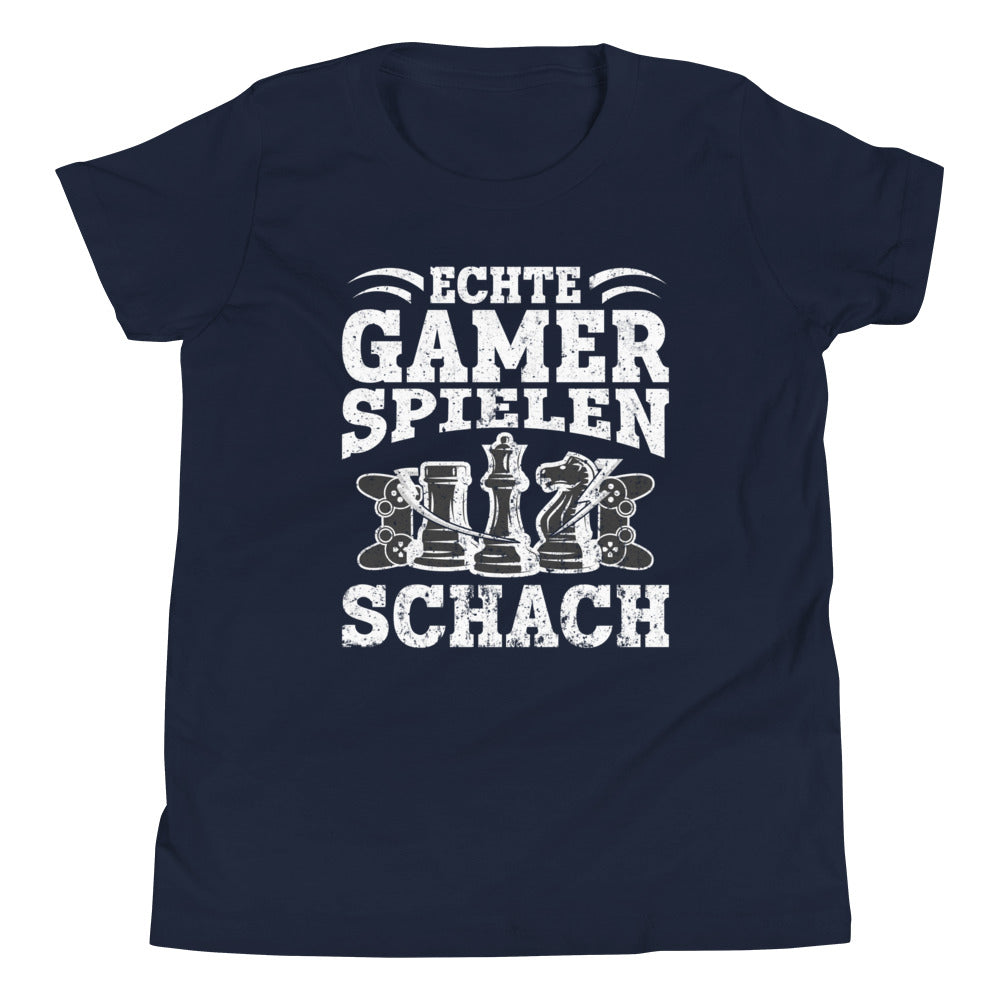 Gamer-Stil mit Köpfchen: Echte Gamer spielen Schach! T-Shirt