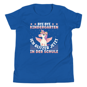 Lustiges T-Shirt "Bye Bye Kindergarten - Ich glitzer in der Schule!" | Einschulung