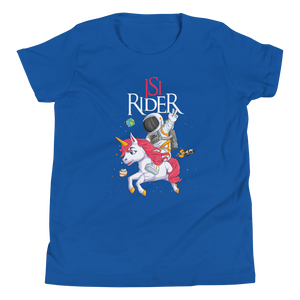 Lustiges T-Shirt "Isy Rider - Der Einhorn Reiter für Kinder!" | Magisches Design