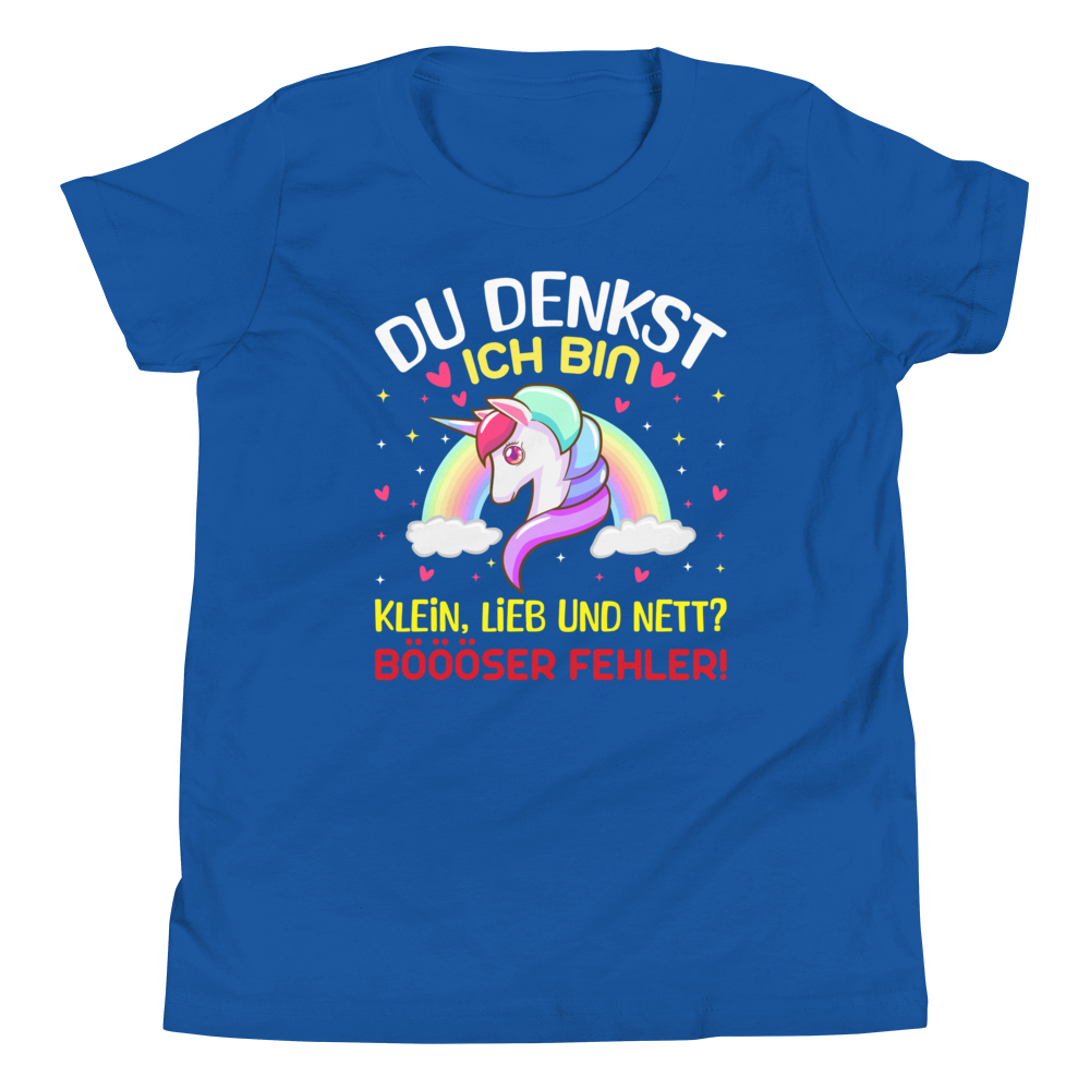 Lustiges T-Shirt "Klein, lieb und nett? BÖSER FEHLER!" | Selbstbewusster Style