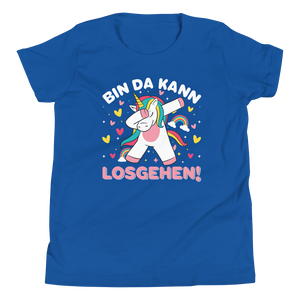 Lustiges T-Shirt "Bin da! Kann losgehen!" | Bereit für neue Abenteuer