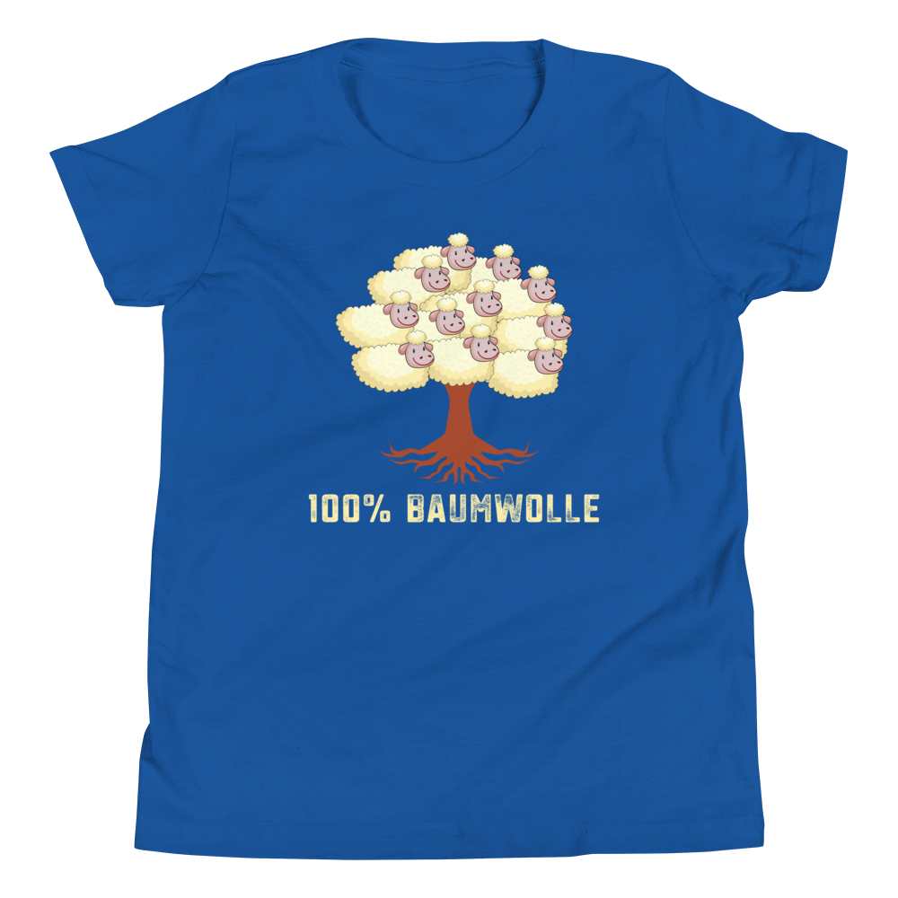 Lustiges T-Shirt "I100 Prozent Baumwolle - Funny Schafe auf dem Baum" | Witziges Design