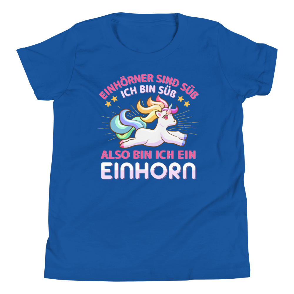 Süßes Einhorn T-Shirt "Ich bin ein Einhorn!" | Lustiger Spruch