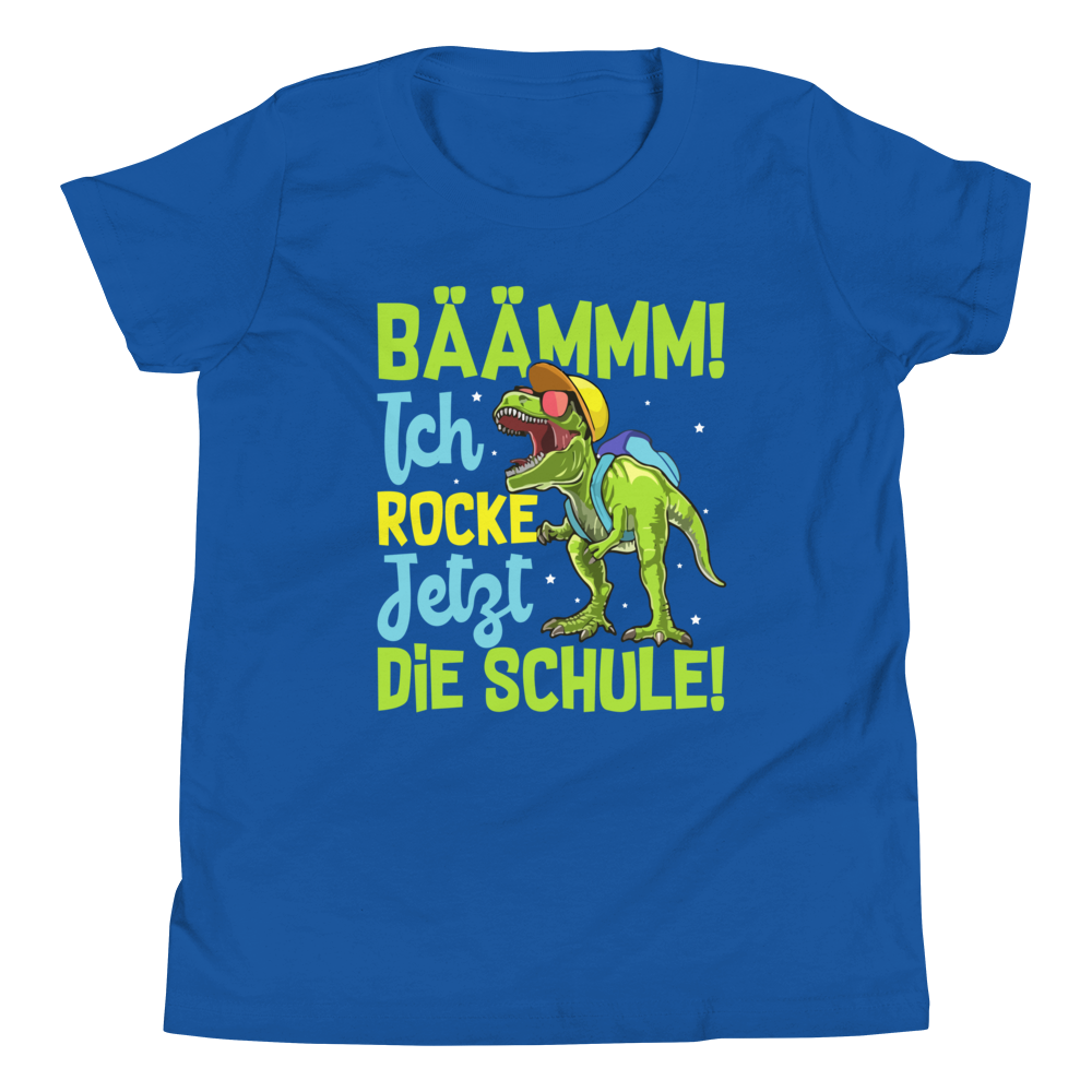 Lustiges T-Shirt "BÄÄMMM ich rocke jetzt die Schule! Einschulung" | Schulkind Geschenk