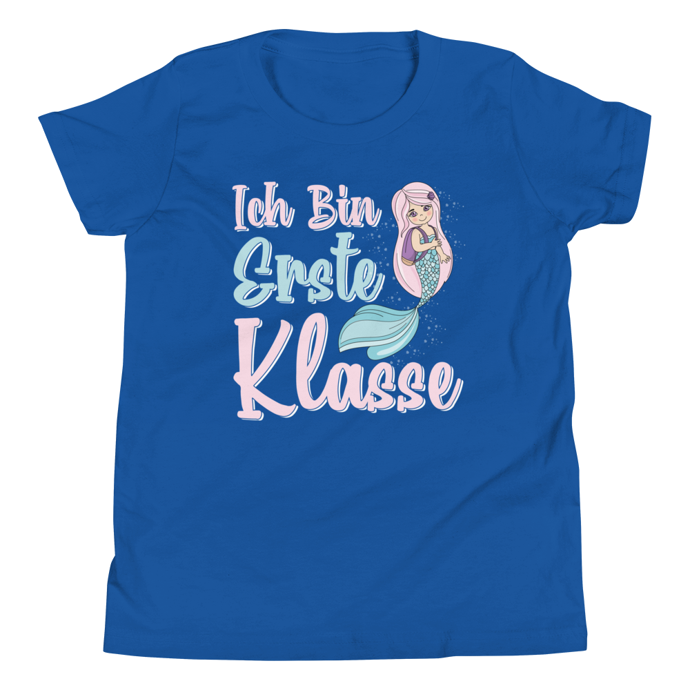 Lustiges T-Shirt "Ich bin erste KLASSE! Endlich Schulkind" | Einschulungsgeschenk