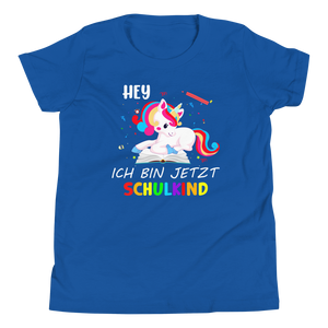 Lustiges T-Shirt "Hey, ich bin jetzt Schulkind! Einschulung" | Kinder Geschenk