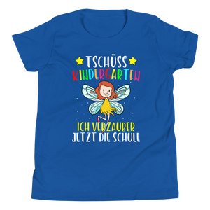 Lustiges T-Shirt "Tschüss Kindergarten, Ich verzauber jetzt die Schule! Einschulung" | Schulkind Geschenk