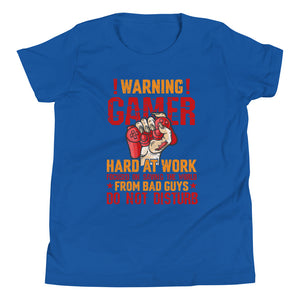 Warnung! Gamer im Einsatz: Hard at Work T-Shirt